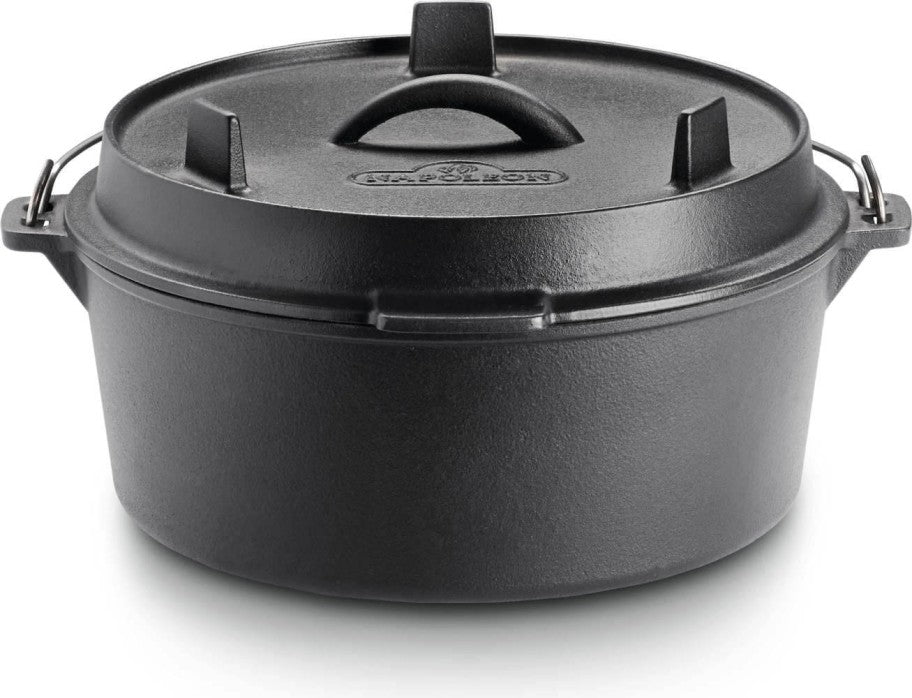 Cast Iron Dutch Oven 6Qt | Porcelain-Coated | BBQ & Firepit | Soups & Stews | Baking | Outdoor Cooking