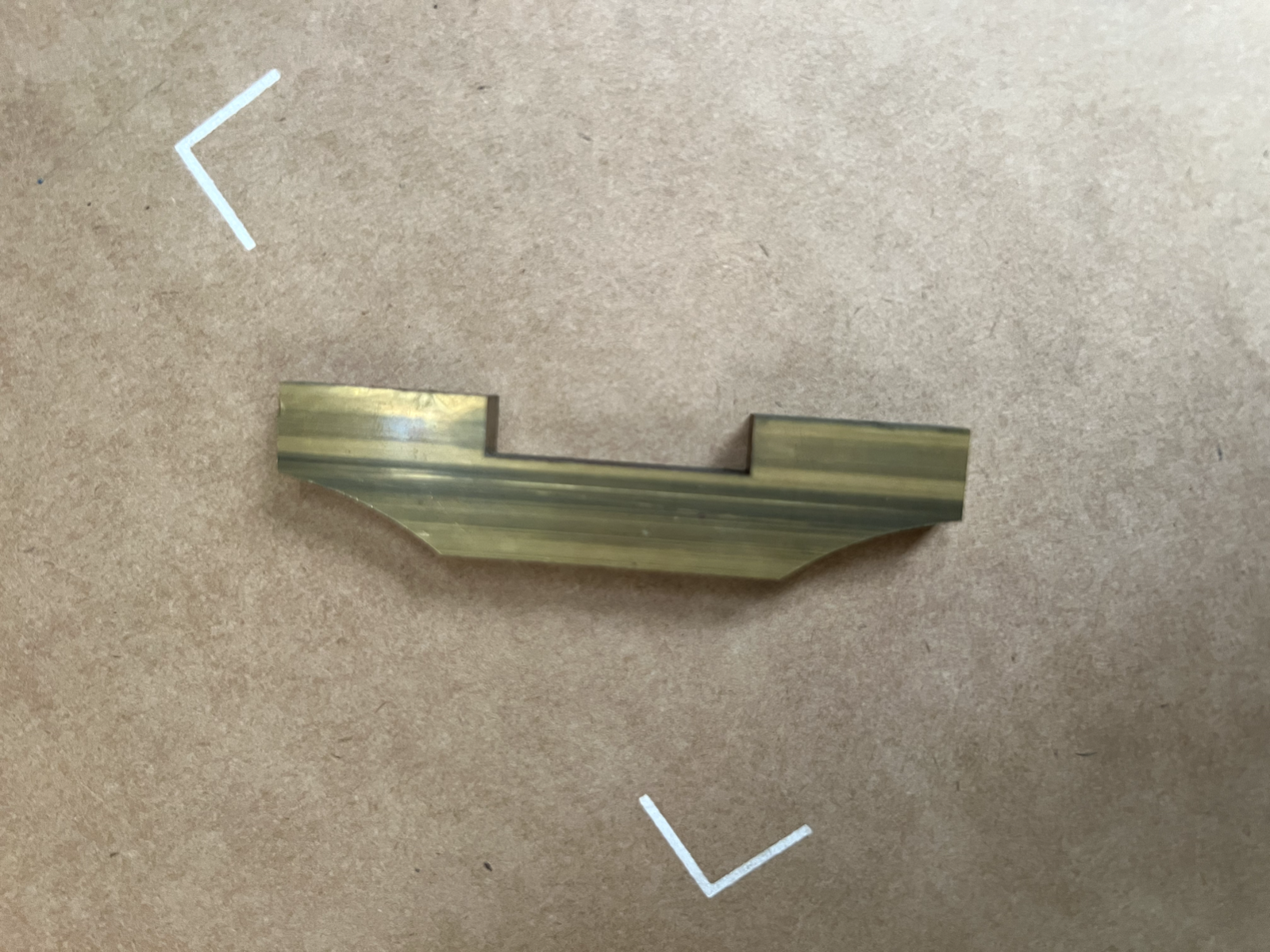 New Mark Wilkinson Art Deco Kitchen Cupboard Door handle Pull brass Hardware 8.5
