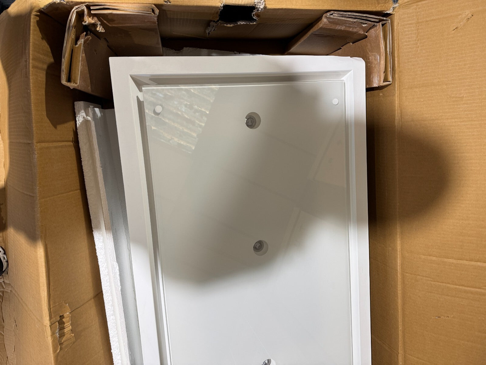 Ex Display Airuno Otello CA 120 ceiling Extractor Hood white Motor BR675 airone