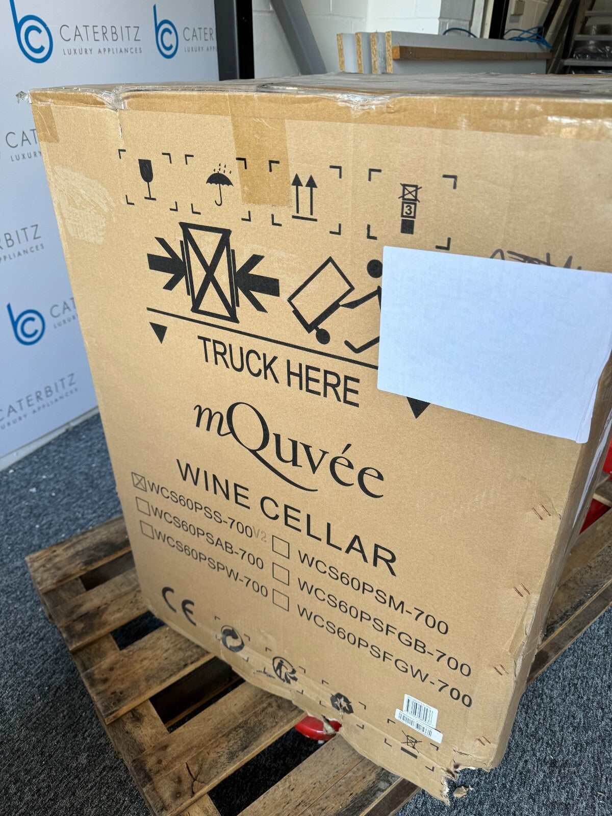 New Mquvee WCS60PSS 60cm Wine Cooler Drinks Fridge Refrigerator Appliance