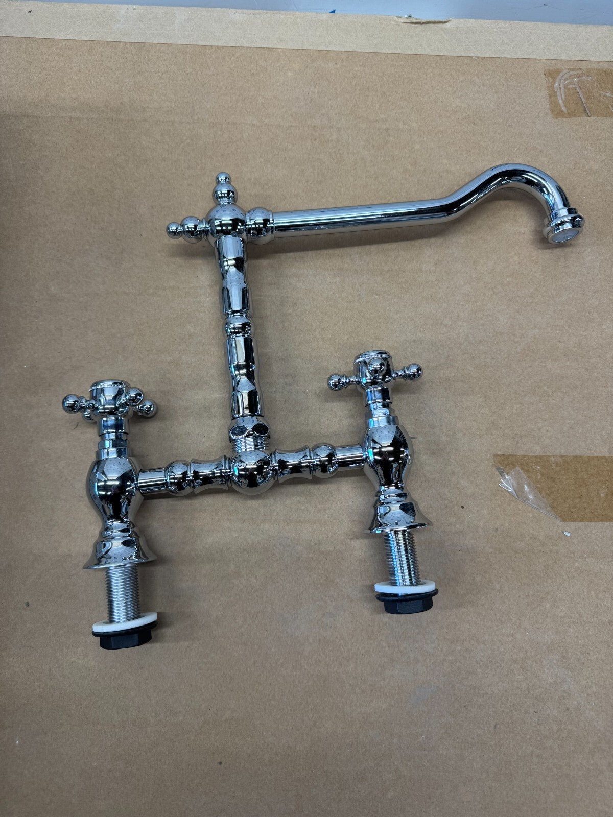 NEW Astracast TP0430 Camargue Bridge Twin Dial Single Flow Tap - Chrome BR752