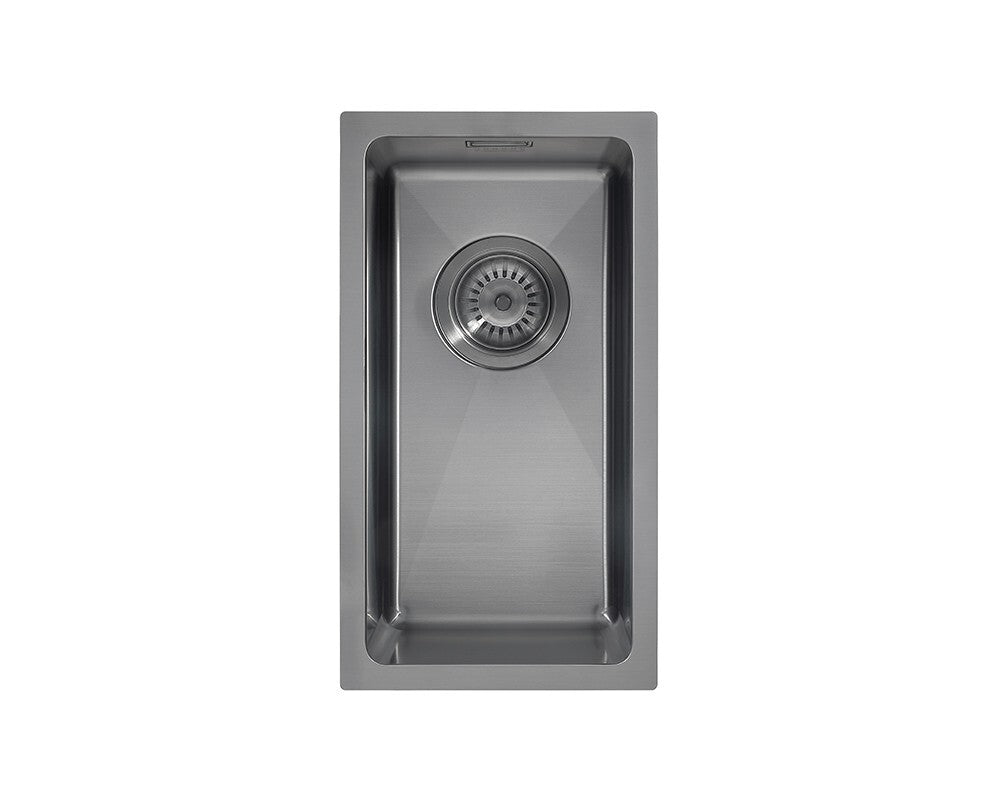 1810 ZenUno15 200U Gunmetal Inset Undermount Stainless Steel Kitchen Sink BR956