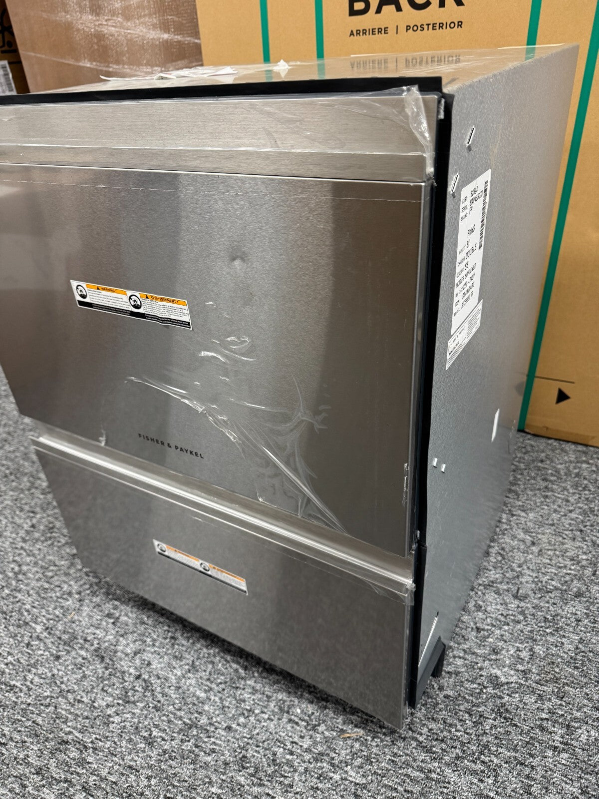 NEW Fisher & Paykel DD60D4HNX9 Double Drawer Built in Dishwasher Appliance BR994