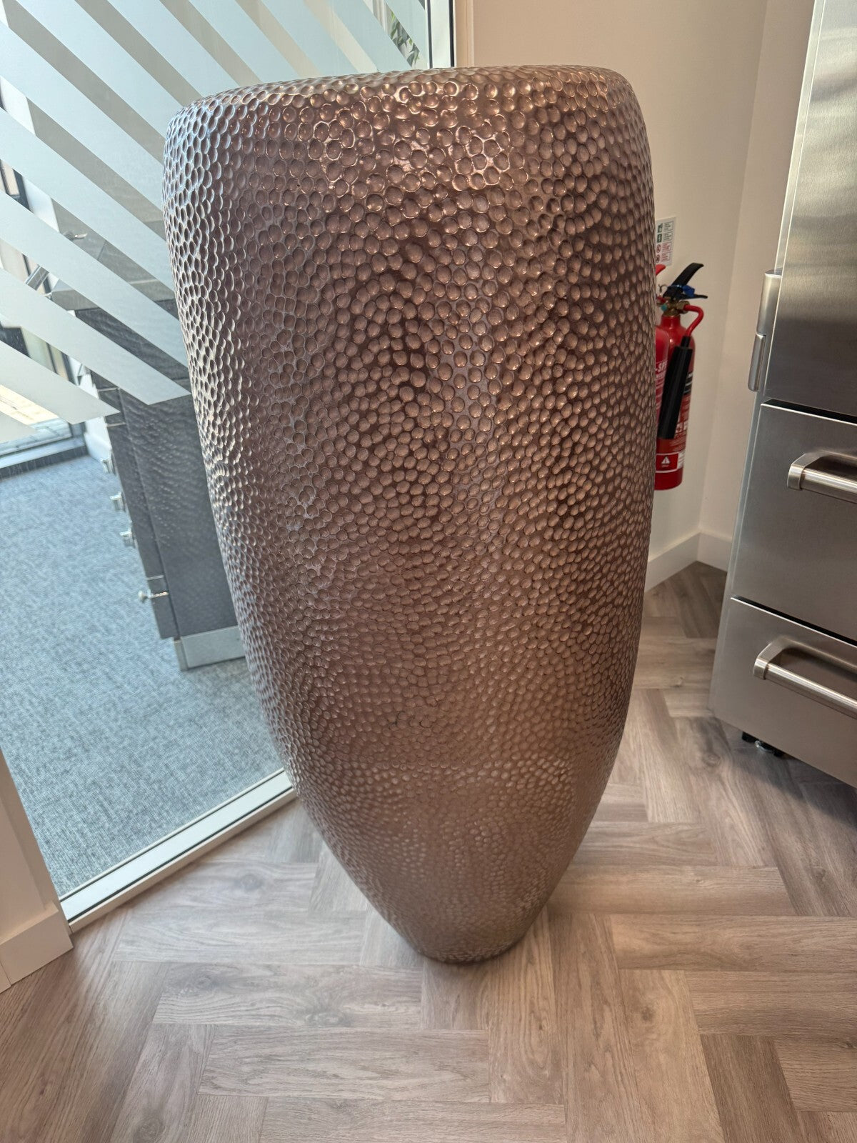 Ex Display BATUR TBV120 High handmade terracotta garden vase Pot By DOMANI