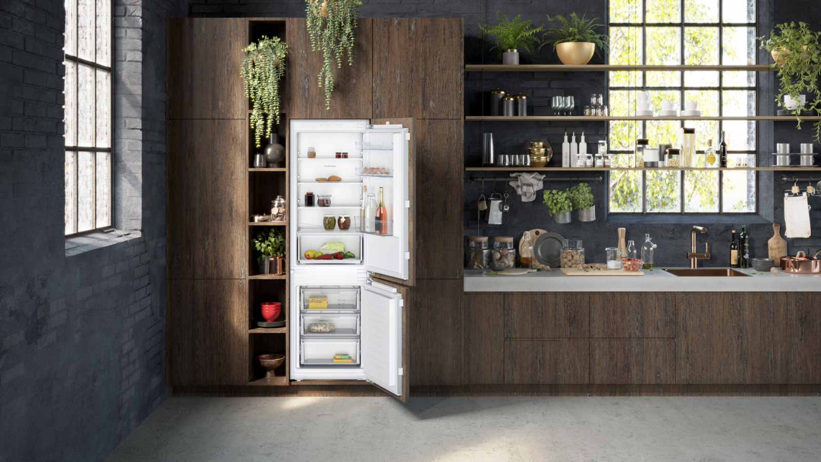 NEW NEFF N30 KI7861FF0G Integrated Built in Fridge Freezer BR2081