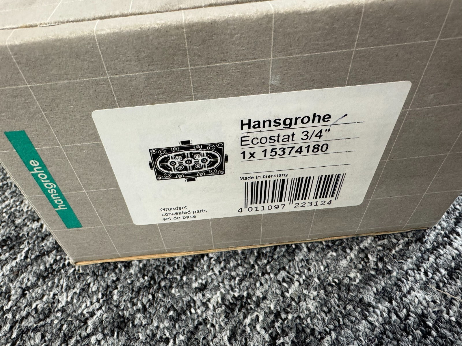 NEW Hansgrohe 15374180 Bathroom Concealed Valve Ecostat 3/4 BR840