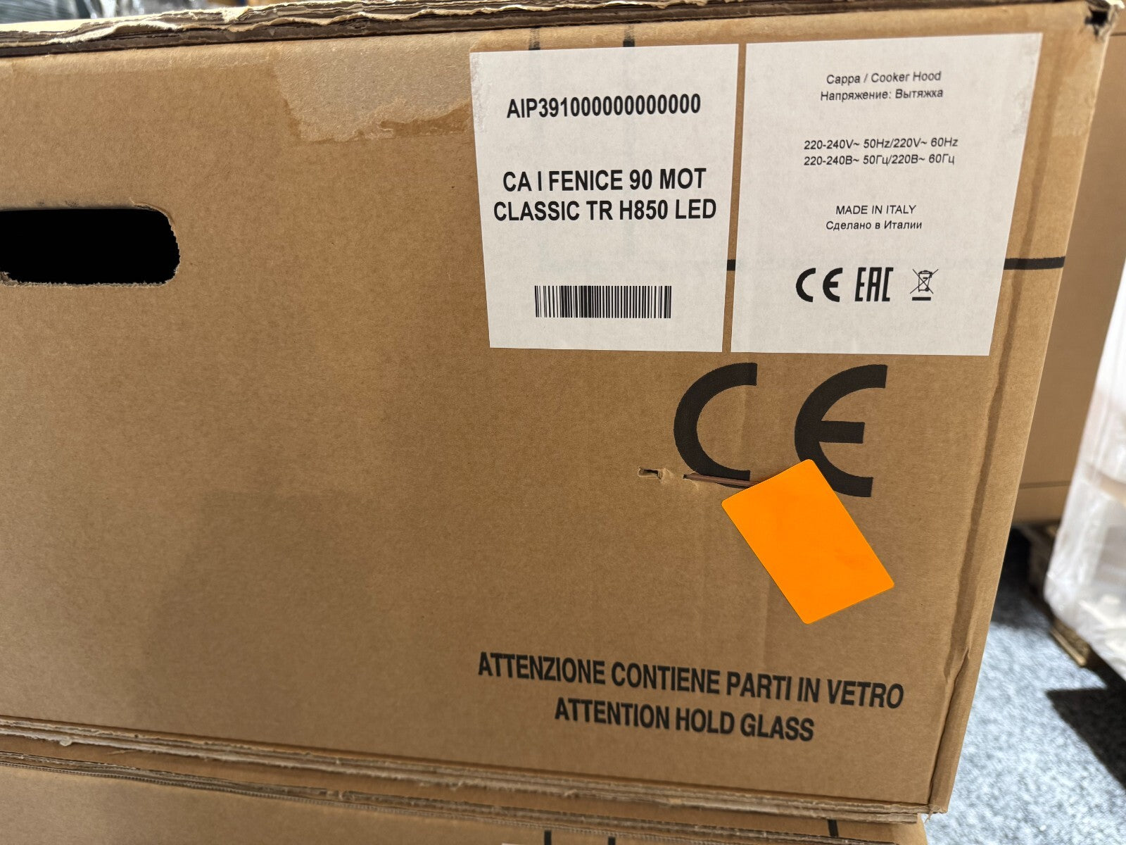 NEW Airone Fenice Classic Ceiling Extractor Hood White motor BR664 westin 90cm