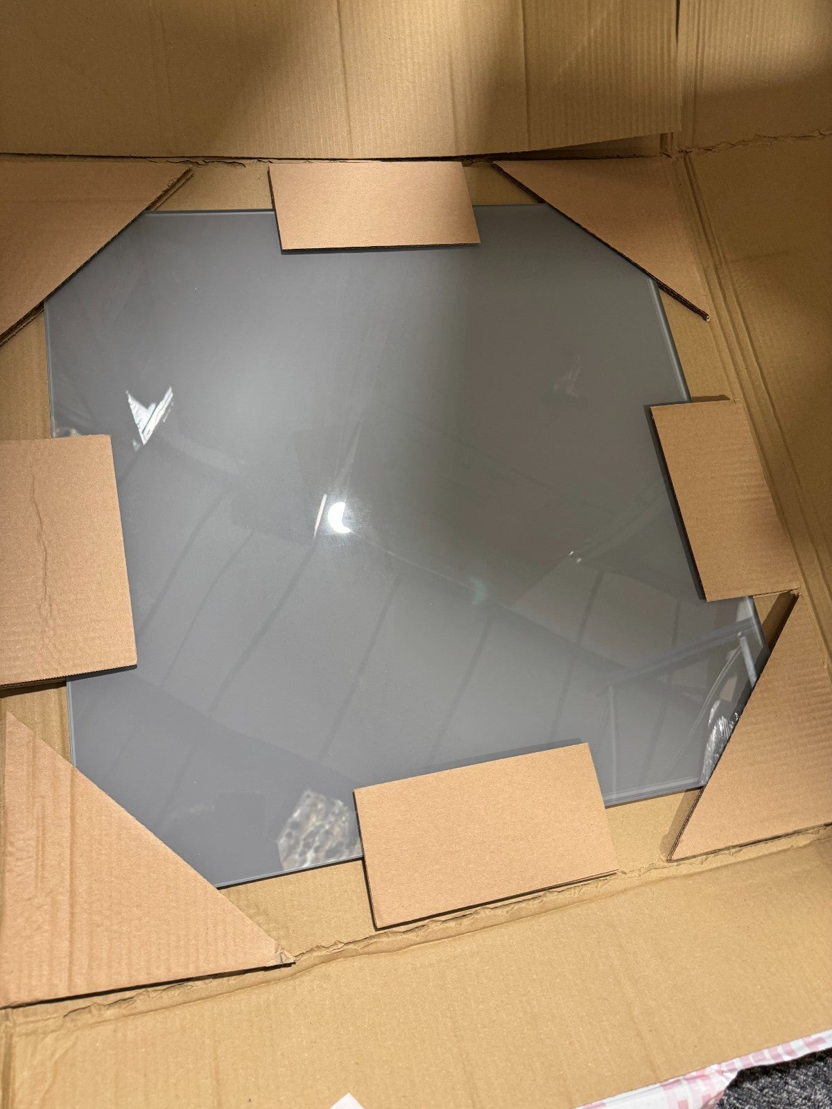 New Kitchen toughen Glass Splashback 600 x 600mm Slate Grey BR2328