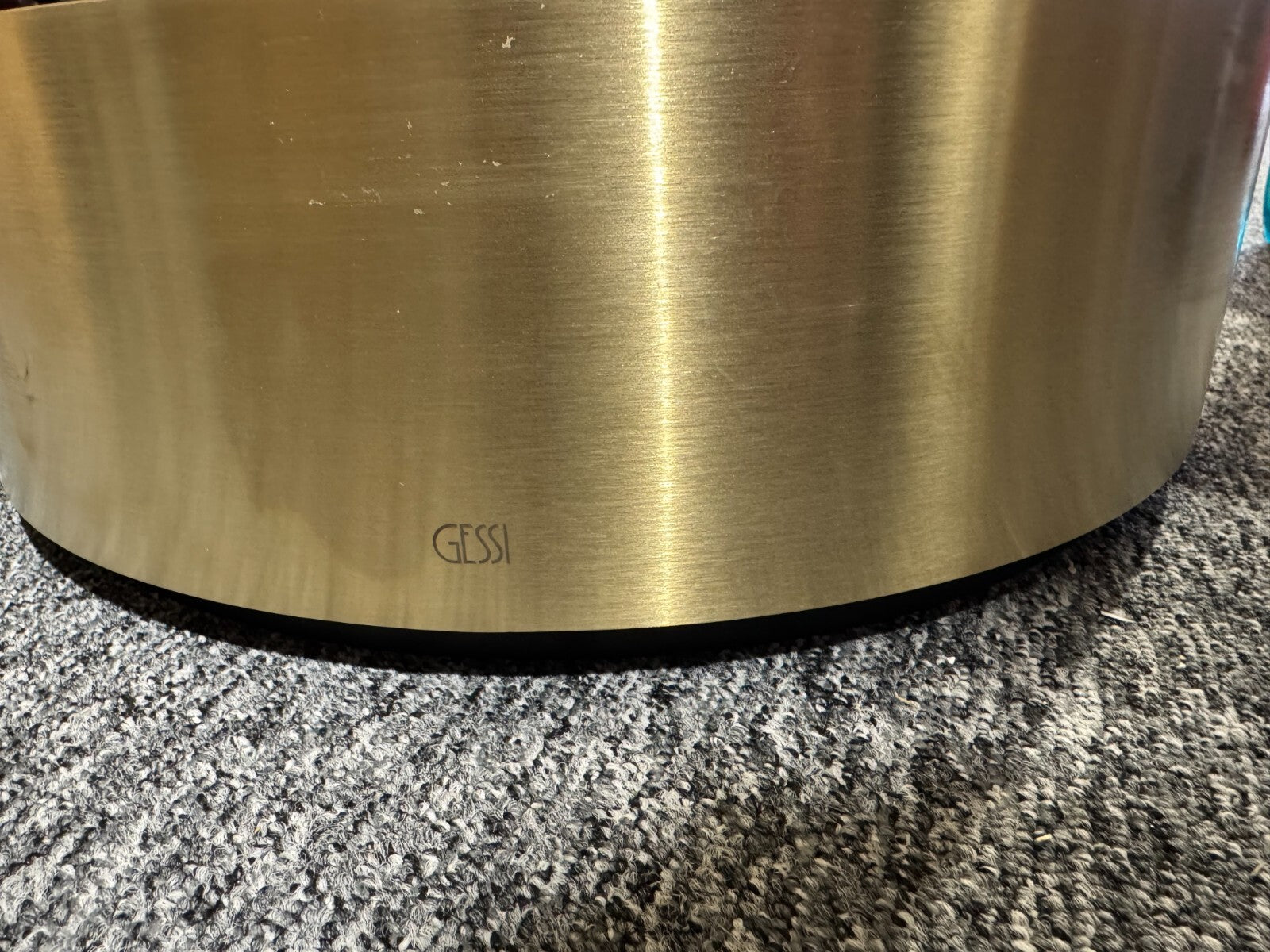 NEW Gessi 316 Brushed Brass Bathroom Round Counter top washbasin Sink  tap BR954