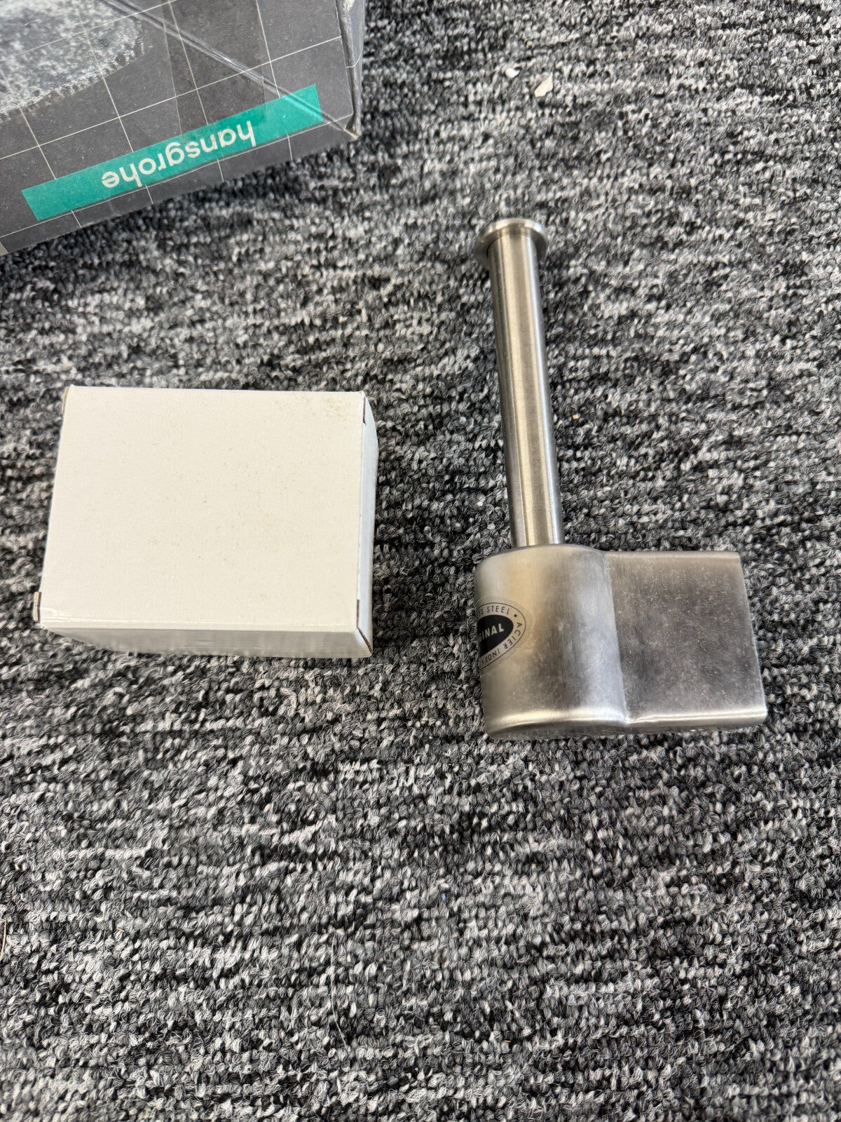 NEW AXOR Hansgrohe 4122880 Steel Toilet Roll Holder Hook BR843