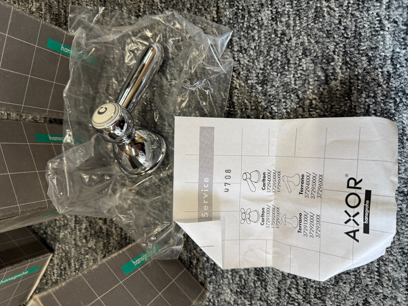 NEW Hansgrohe lever handle tap Axor Carlton chrome 17295000 BR2119 cold