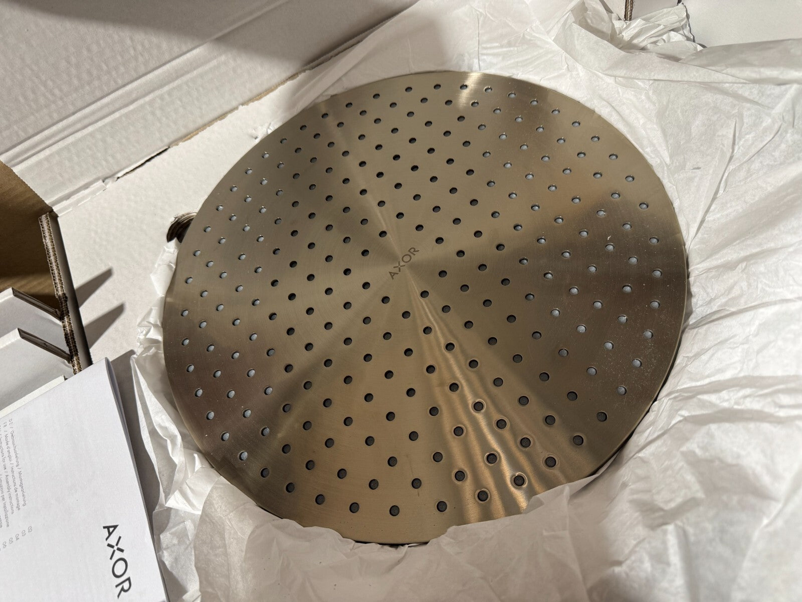 NEW AXOR Hansgrohe 35300820 shower Head KB 300 1 jet Nickel BR899