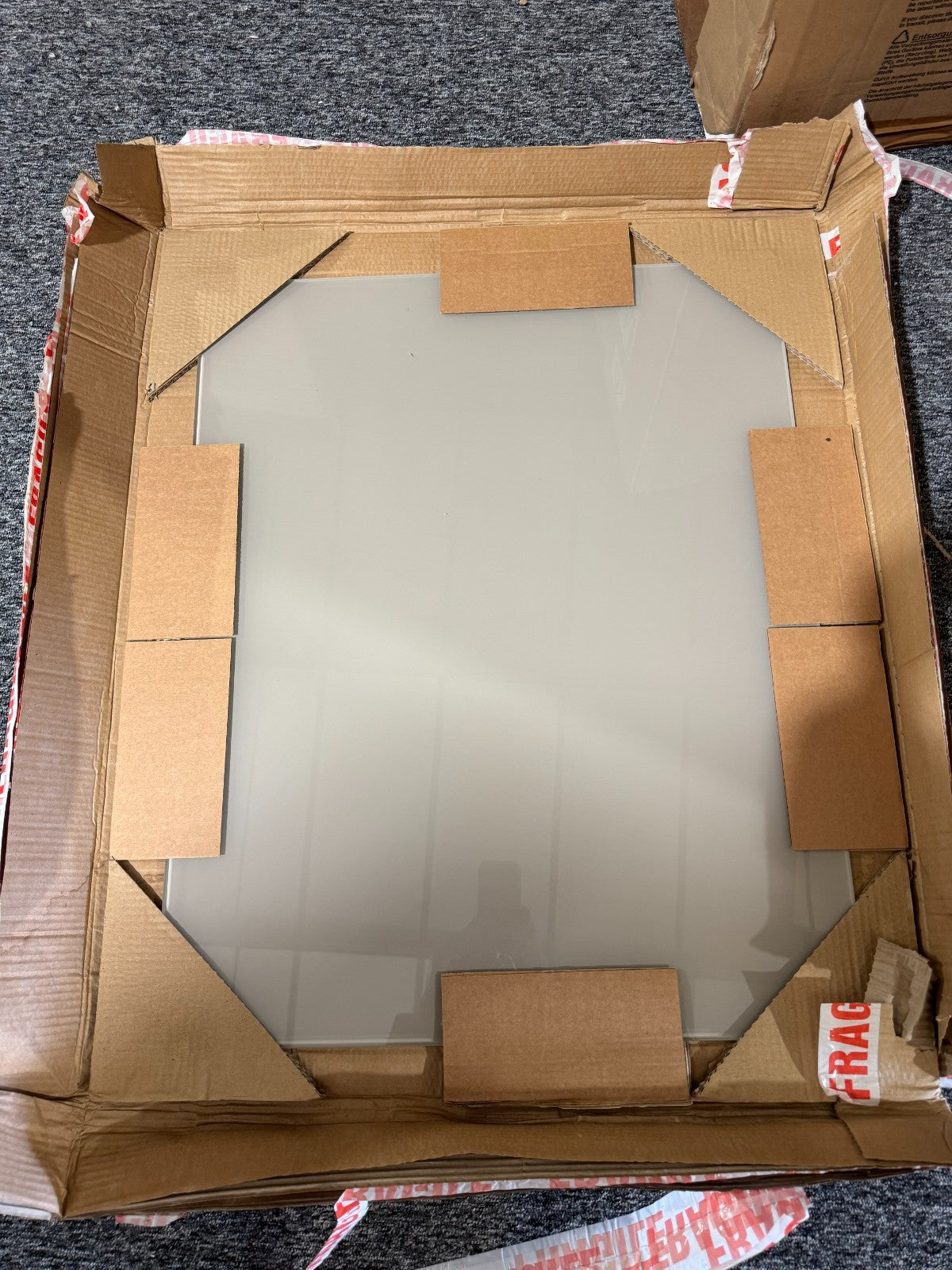 New Kitchen toughen Glass Splashback 600 x 750mm Agate Grey BR2319