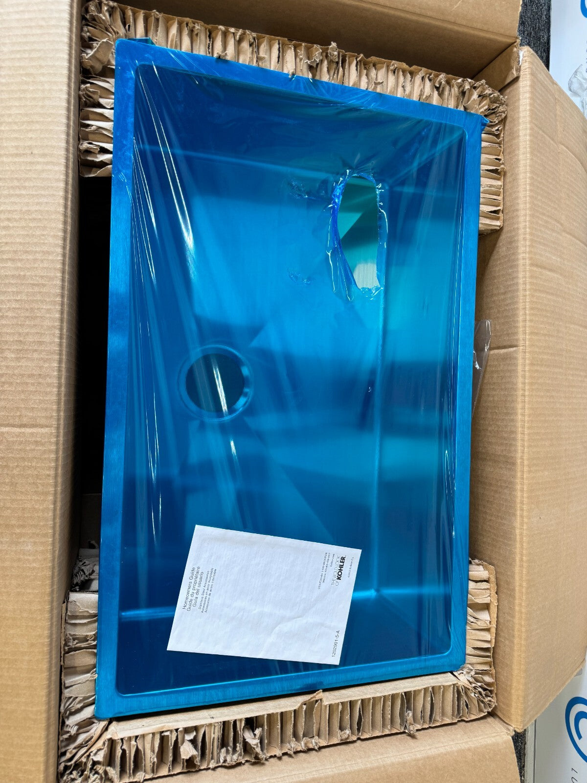NEW Kohler K 5409 NA Stainless Steel Single Bowl Sink Basin undermount BR412