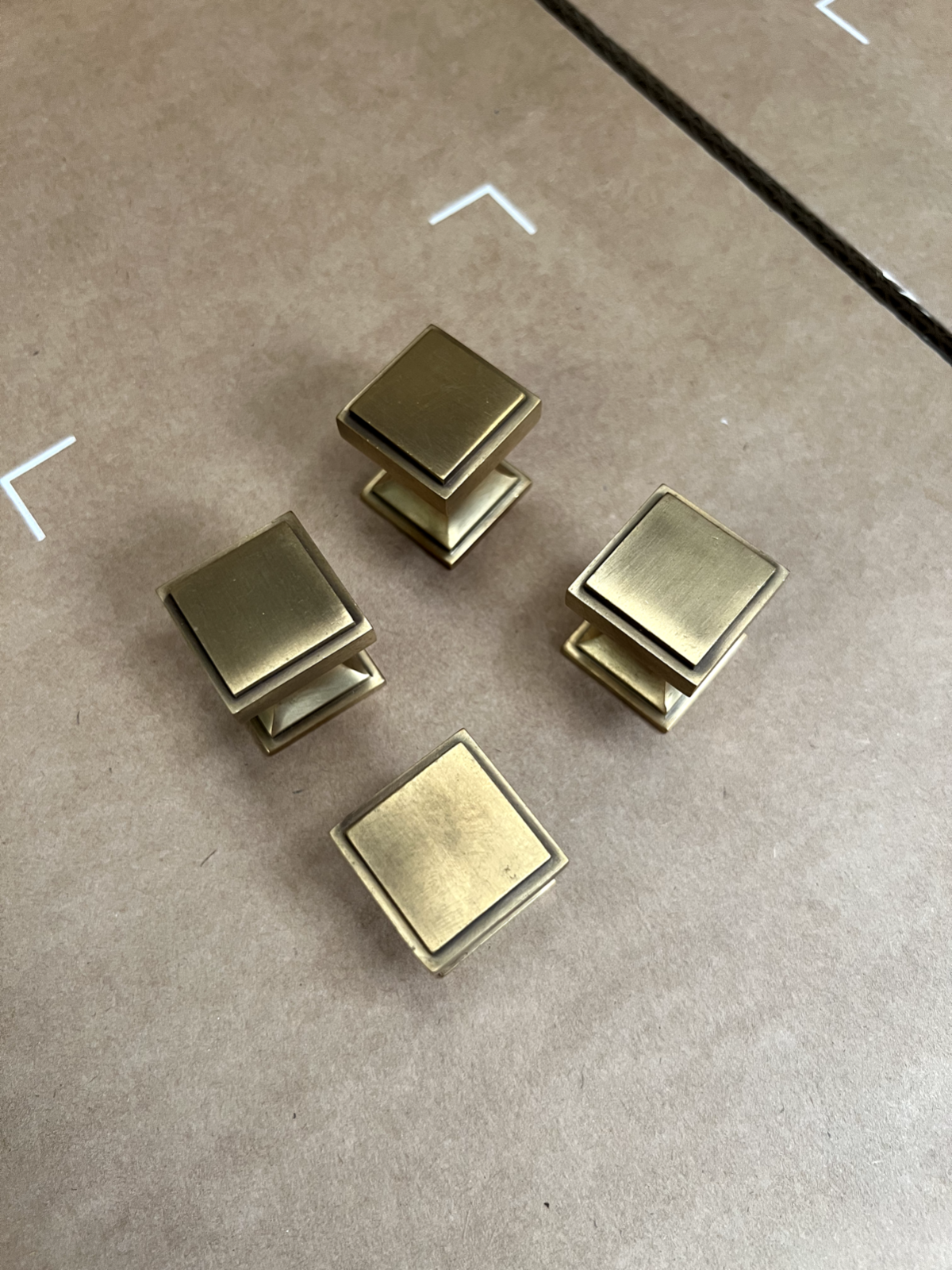 New  Solid Brass Jefferson Cabinet Handle Knob 25mm kitchen Bathroom