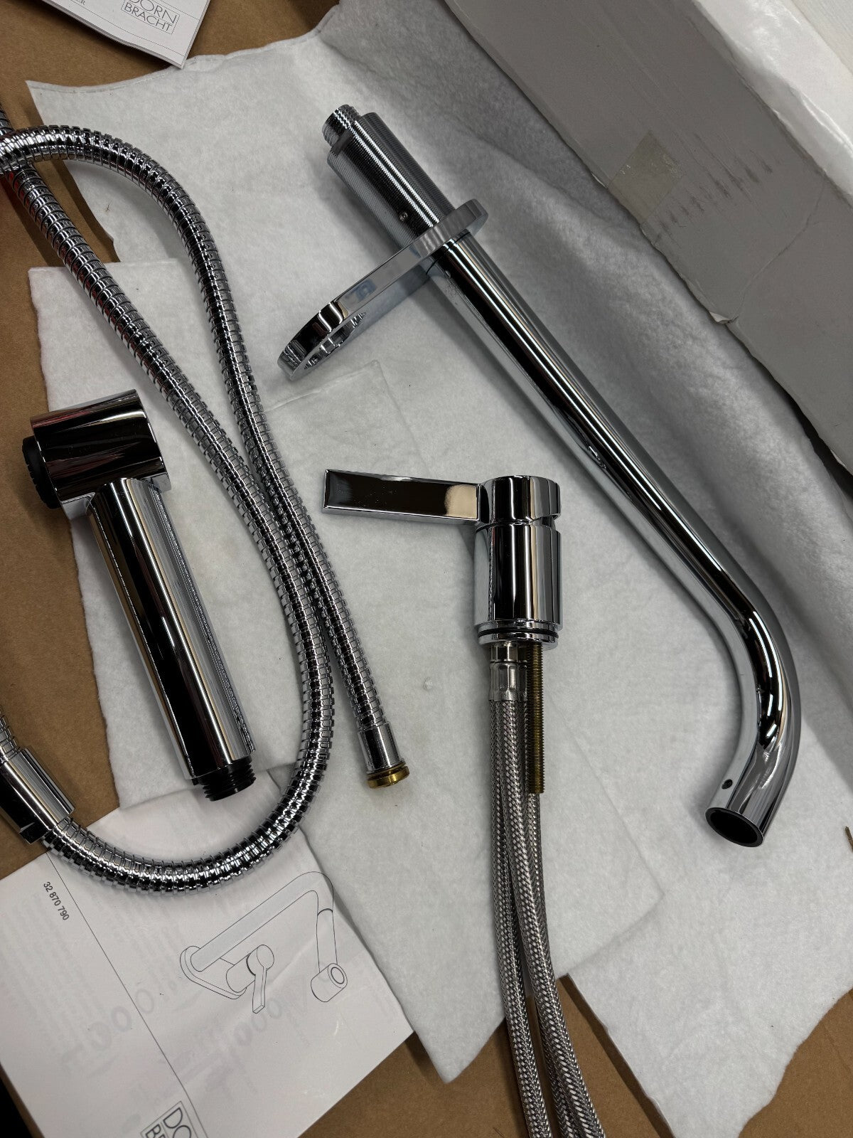 NEW Dornbracht ELIO 32870790 Single lever mixer Pull out spray Kitchen Tap BR755