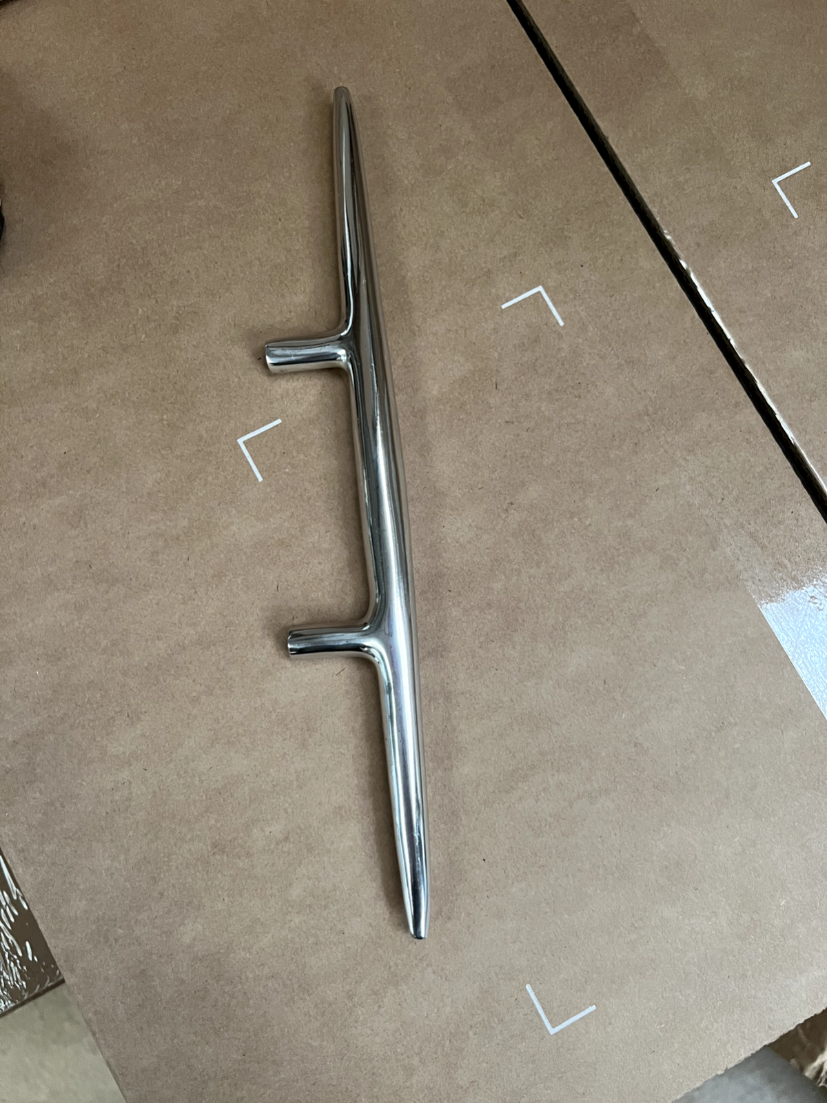 Smallbone Mccarron creative talent Kitchen Cupboard Handle Pull Knob Chrome 29cm