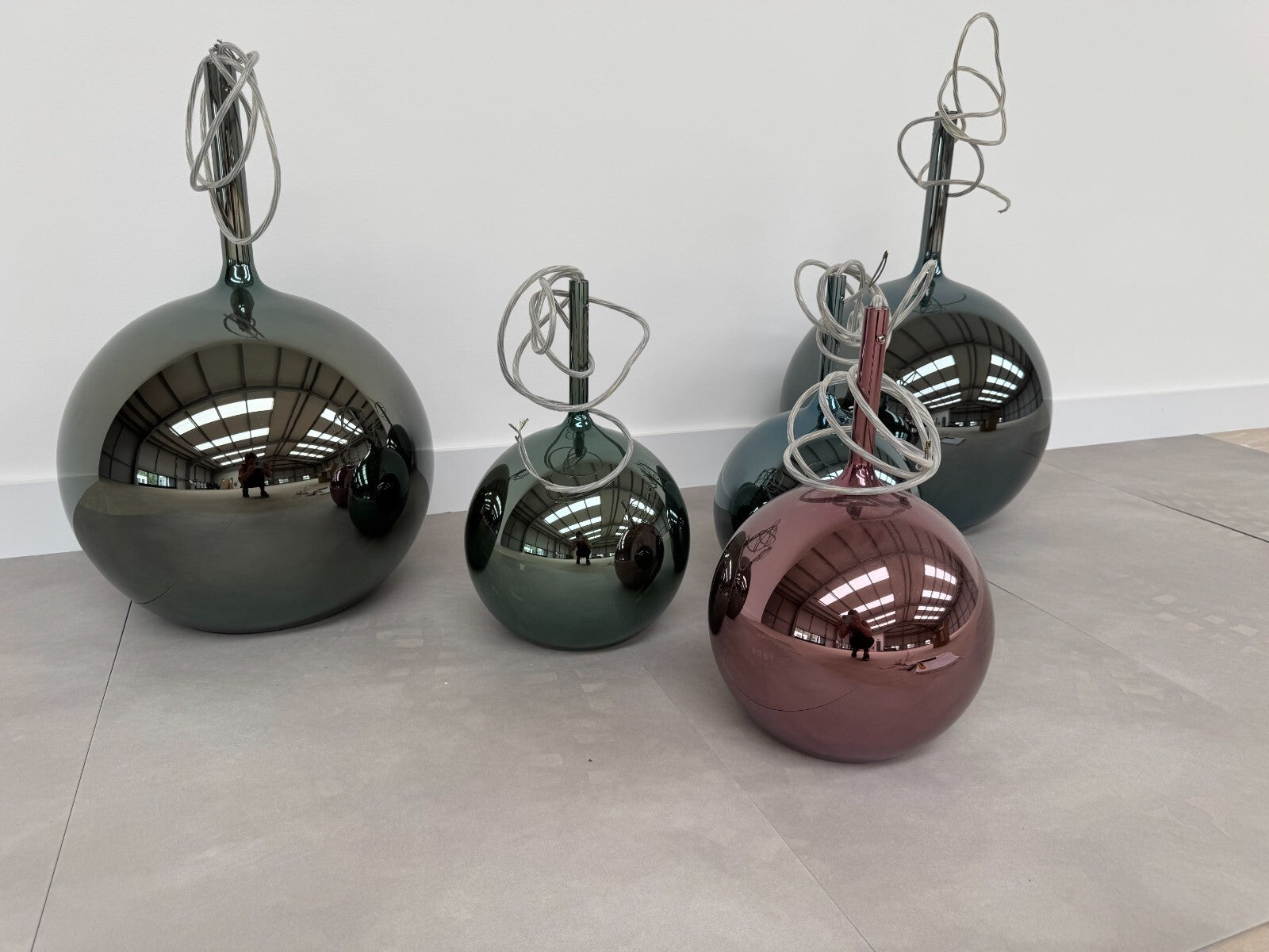 Ex Display Penta Glo multi suspension 5 pendant Light Glass Lighting lamp AX010