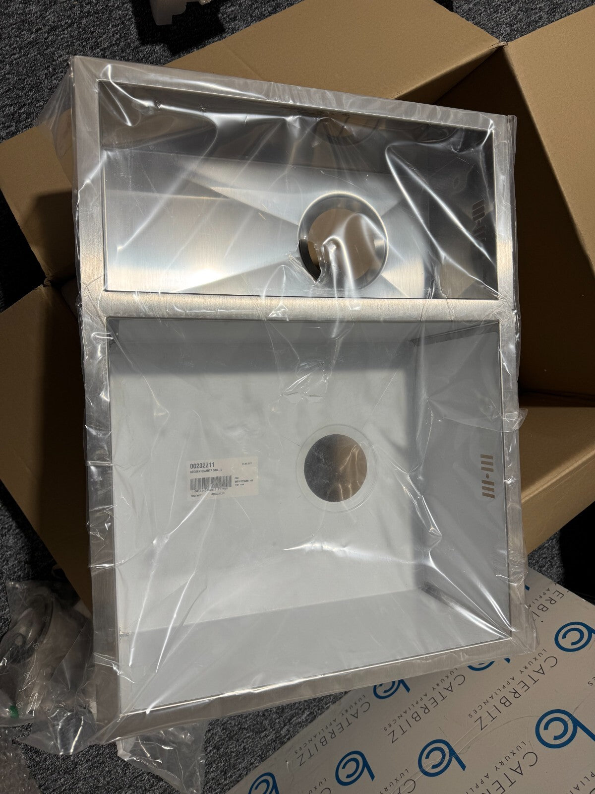 NEW Blanco 340/180U Kitchen Stainless Steel Double bowl Sink Basin BR961