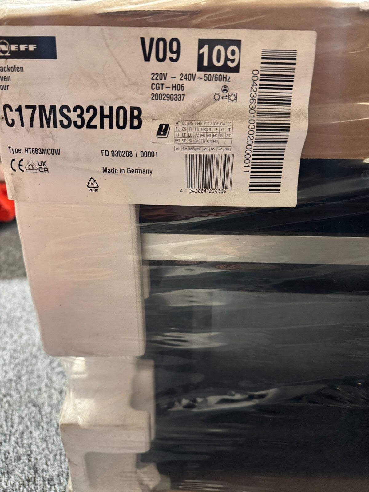 NEW Neff C17MS32H0B Built in compact oven microwave appliance BR2104