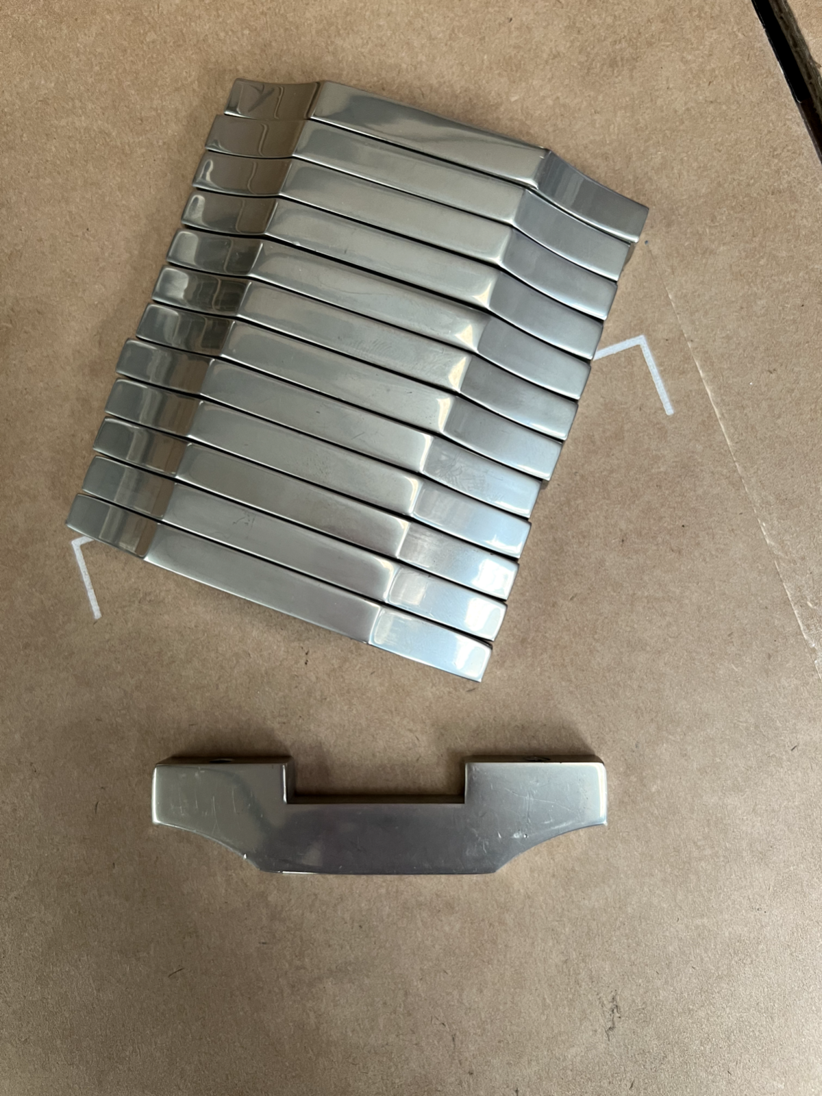 New Mark Wilkinson Art Deco Kitchen Cupboard Door handle Pull Chrome Hardware