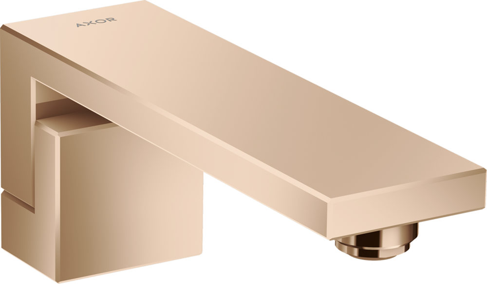 NEW Axor Hansgrohe 46410300 Edge Bath Tap Spout Red Gold BR928
