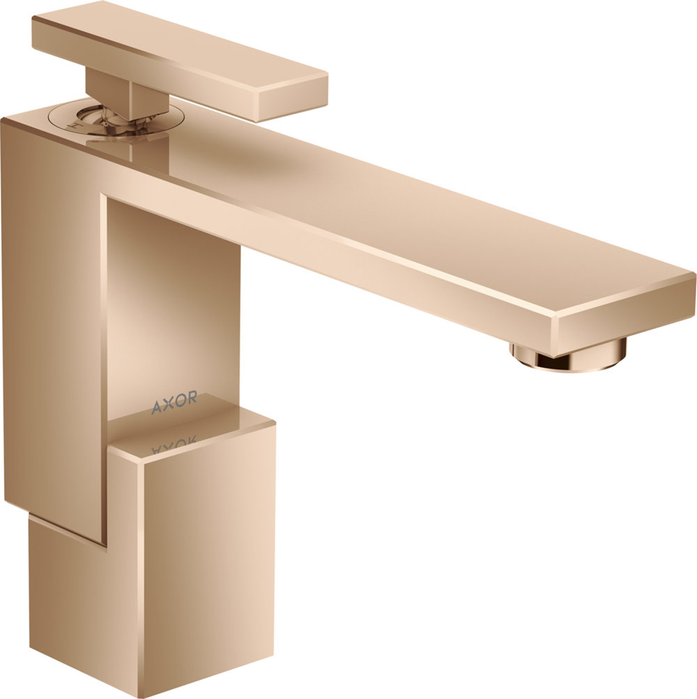 NEW AXOR 46010300 Hansgrohe Edge Lever Basin Mixer Tap 130 Waste RED GOLD BR883