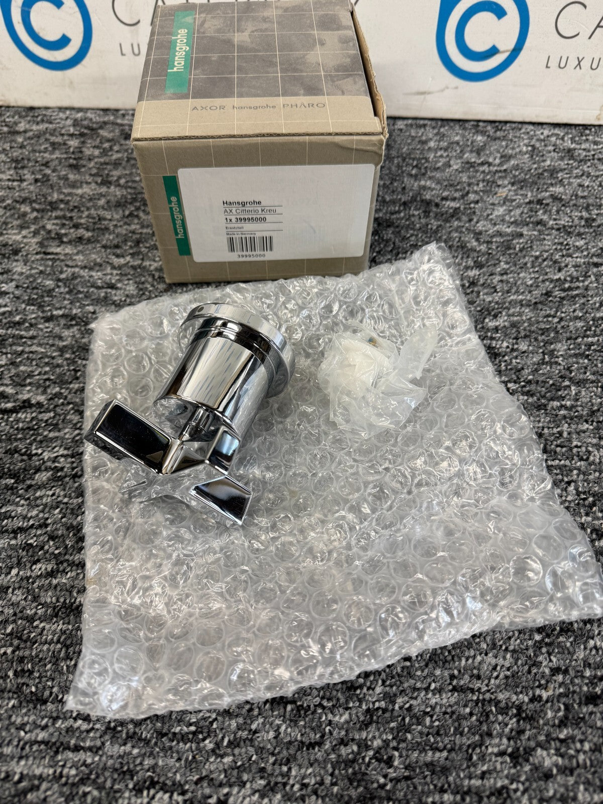 NEW Hansgrohe 39995000 cross handle Knob AXOR Citterio Quattro Chrome BR845