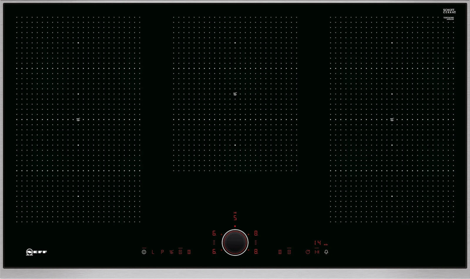 NEW Neff T59TS61N0 90cm Flex Induction Hob Twist Pad Cooktop Appliance BR2068