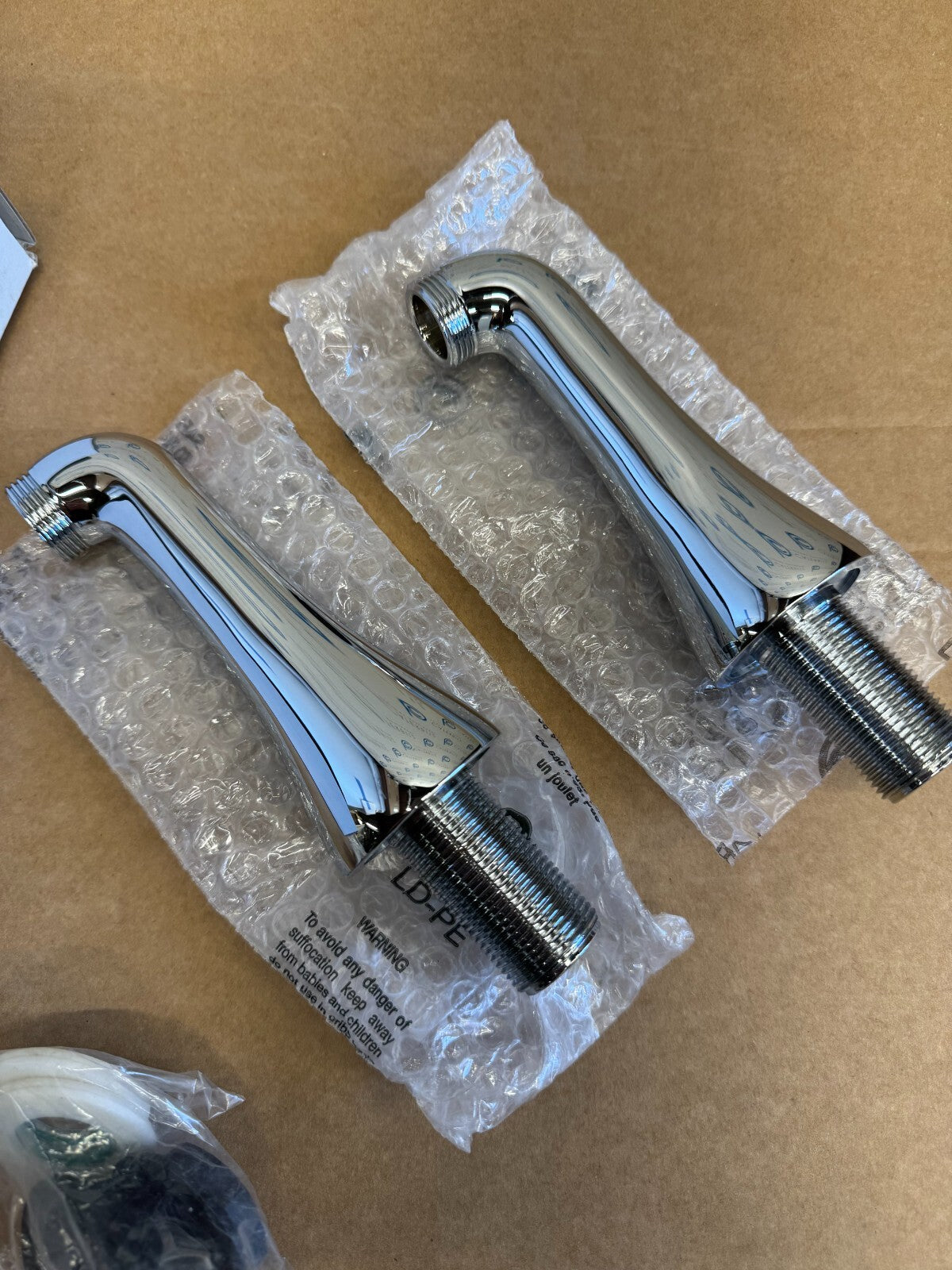NEW Hansgrohe Pillar Unions For Fitting Onto Bath Rim 07002302 chrome 07002302