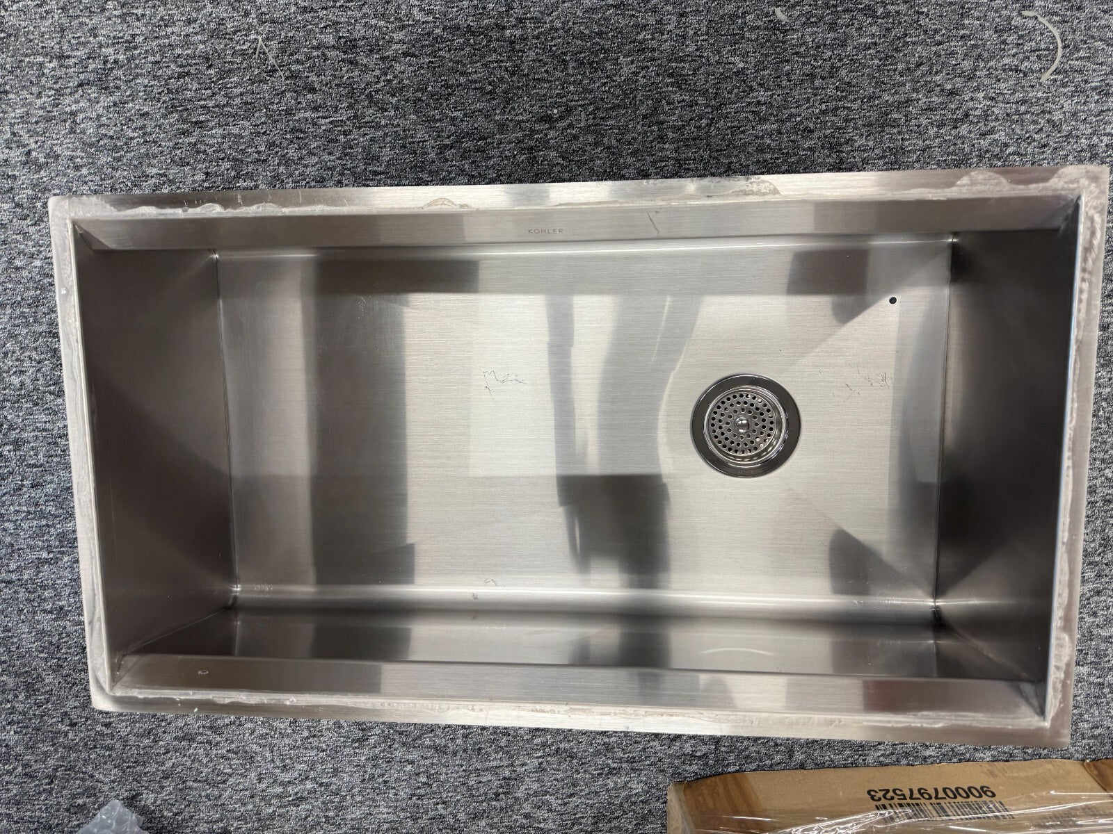 Ex Display Kohler K 3673 8 Degree Large Under mount Kitchen Sink basin BR2202