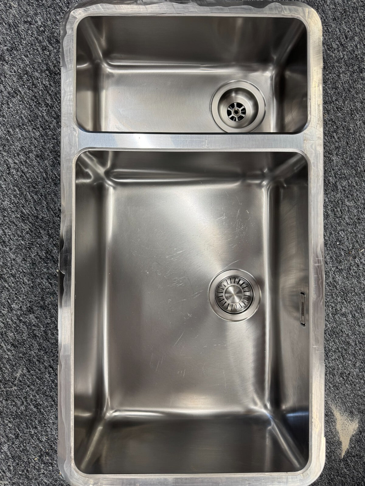 Franke Kubus KBX 160-55-20 stainless Steel double Sink basin BR2203