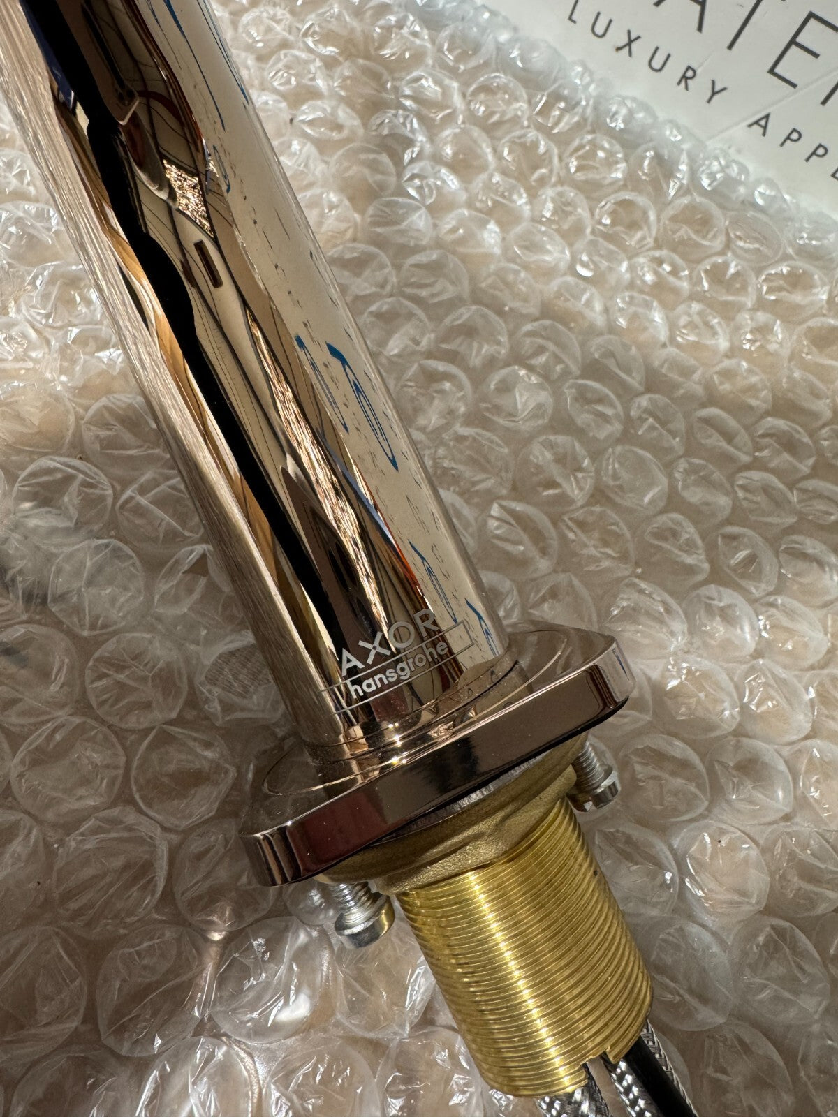 New AXOR Hansgrohe 36101300 Citterio E Basin Tap & Waste Red Gold BR968