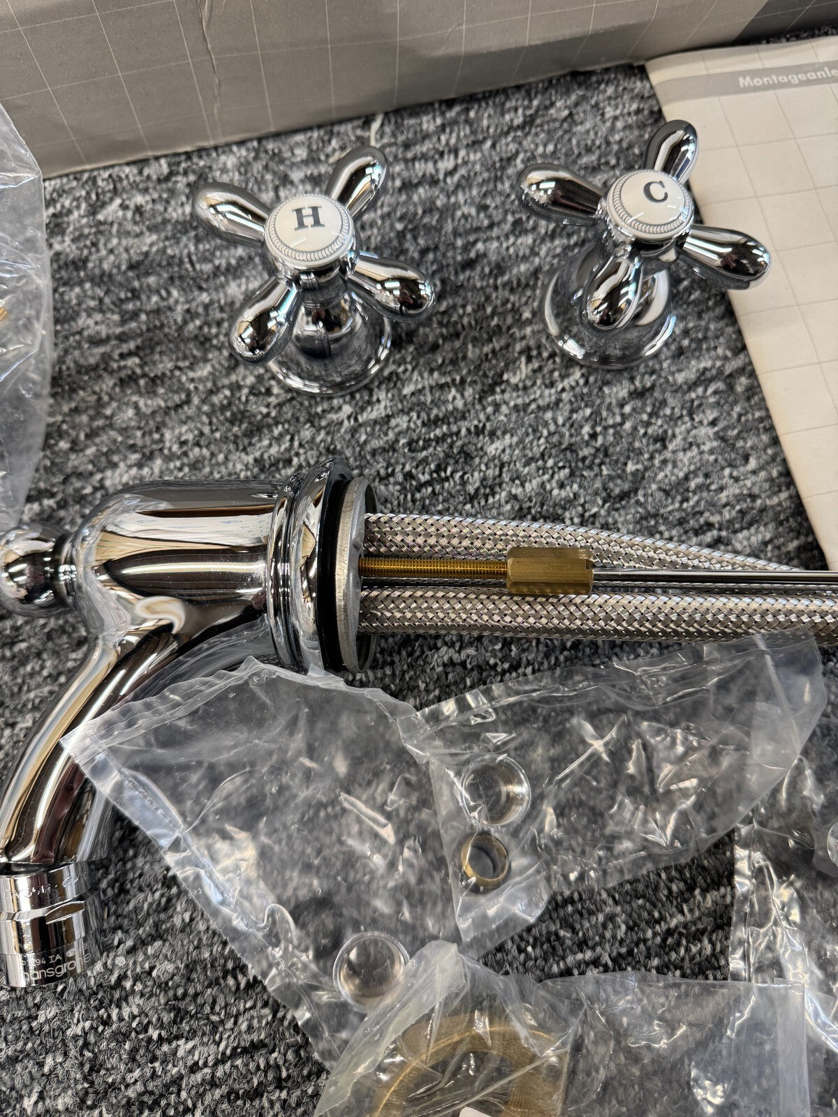 NEW Hansgrohe Axor Carlton Chrome Basin Mixer Tap 17133000 BR848