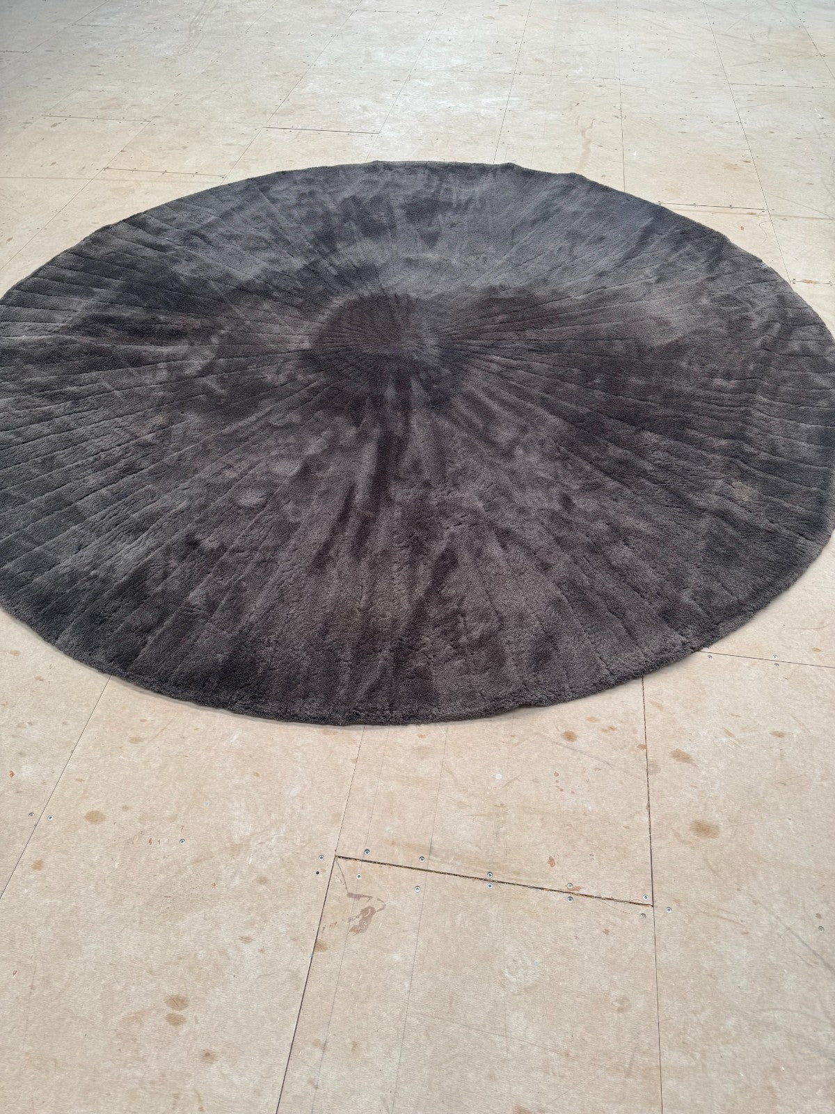 Ex Display B&B Italia Cratis Circular Round Rug Mat Carpet 300cm Brown