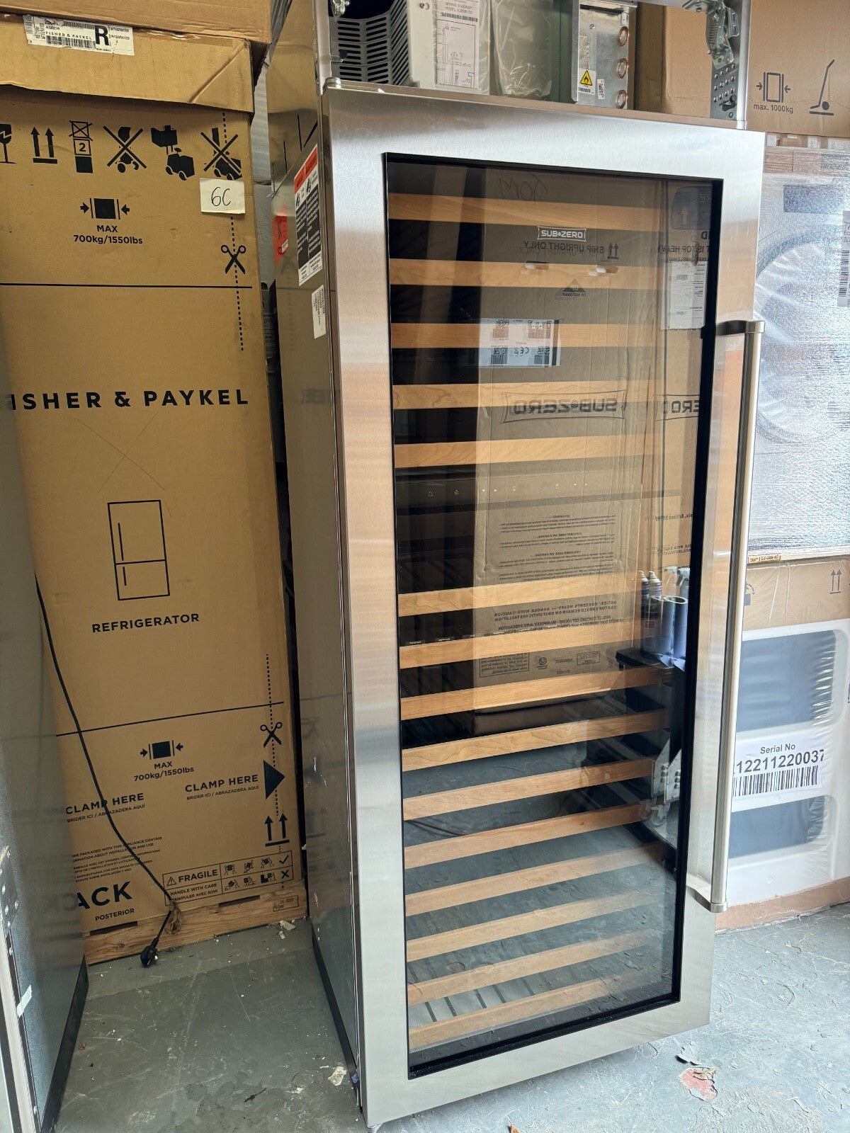 Ex Display Sub Zero Fridge Freezer & Wine Cooler Refrigerator Appliance wolf sub