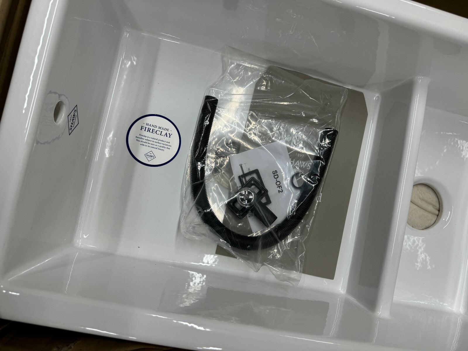 NEW Shaws Bradshaw SCBR900WH Double Bowl Ceramic white Kitchen Sink kohler BR603