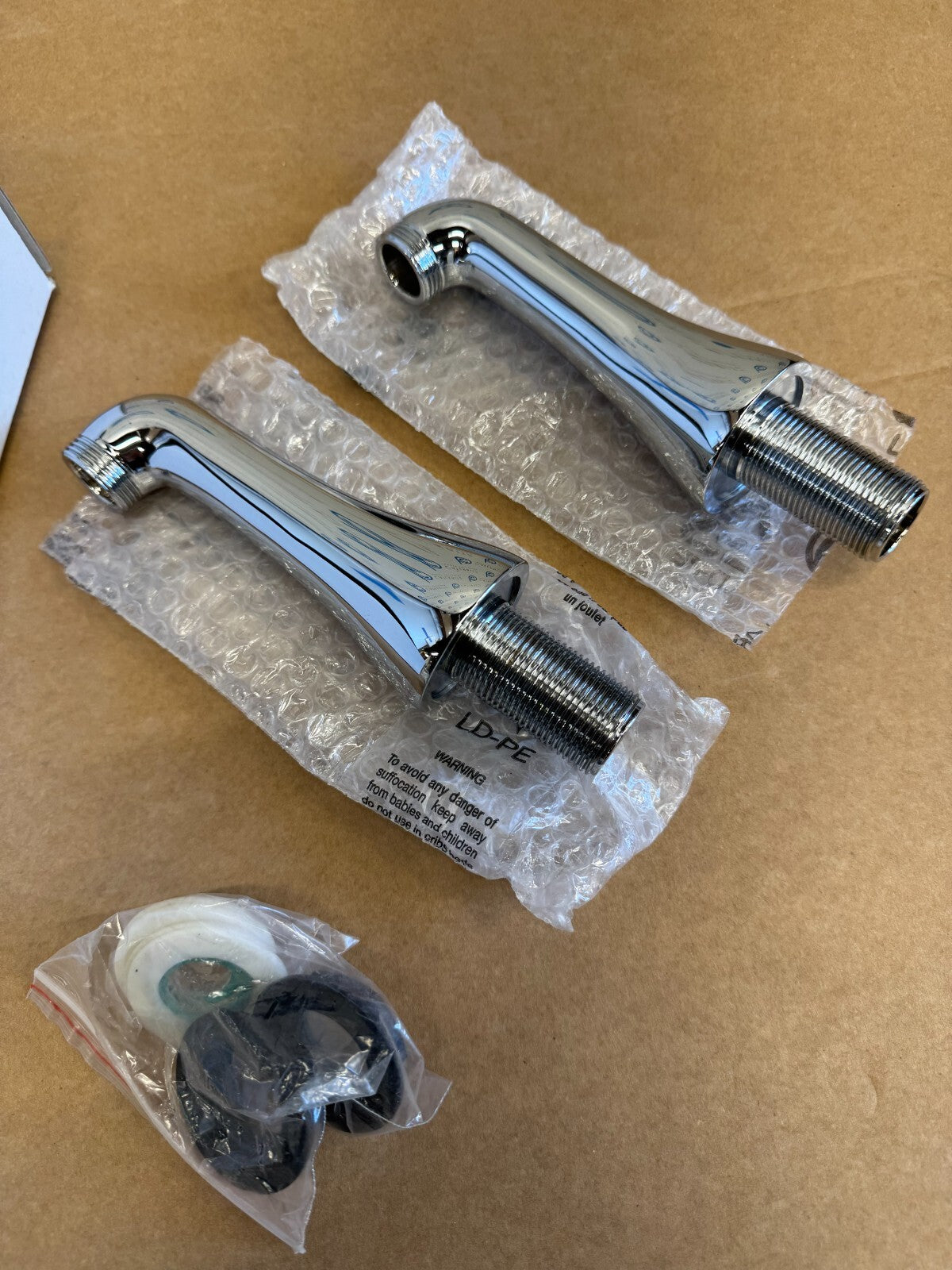 NEW Hansgrohe Pillar Unions For Fitting Onto Bath Rim 07002302 chrome 07002302