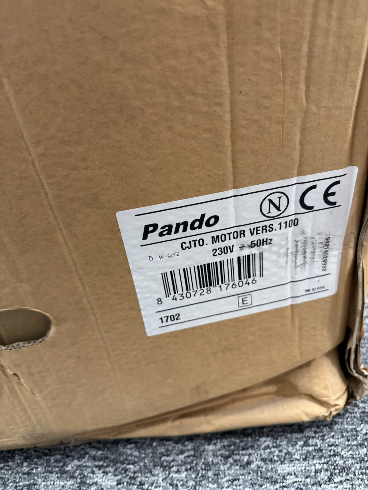 UNUSED CJTO Vers 1100 Pando External Wall Motor Blower Extractor BR2006
