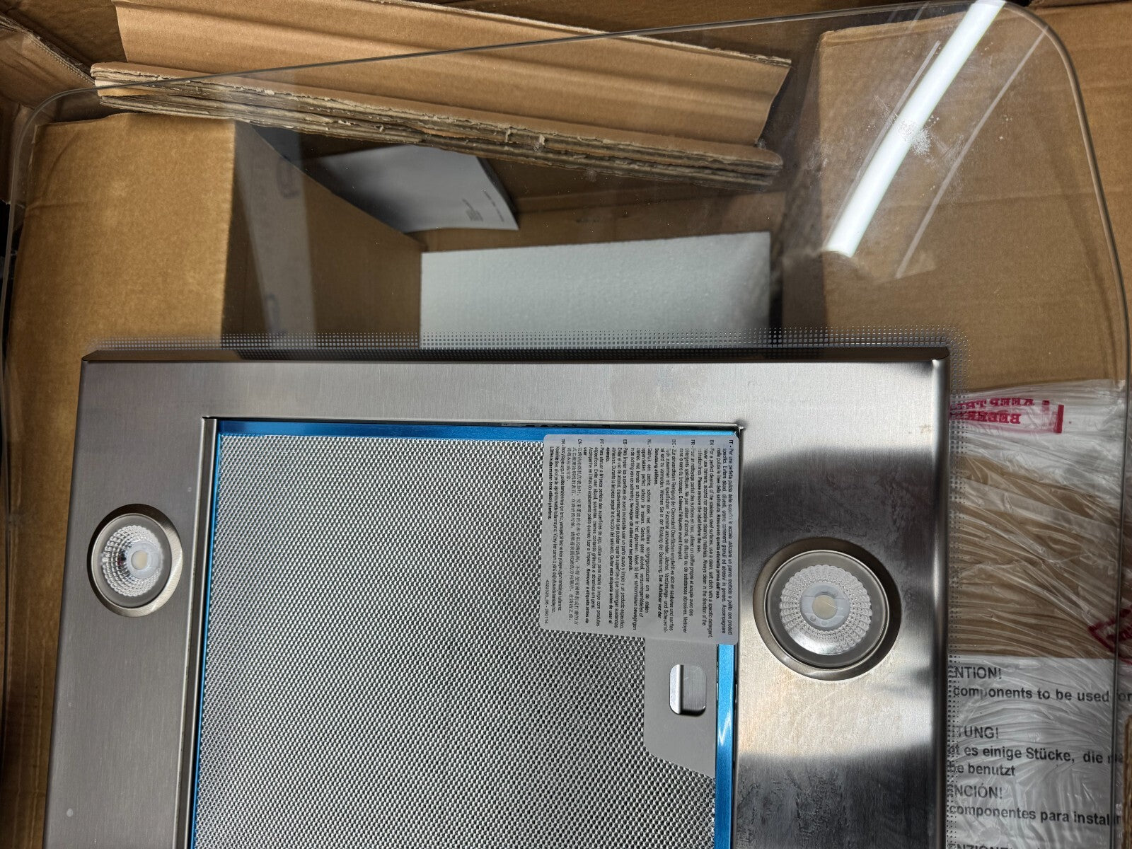 NEW Franke FGL 925 I XS NP 90cm Wide ISLAND Hood Extractor BR772