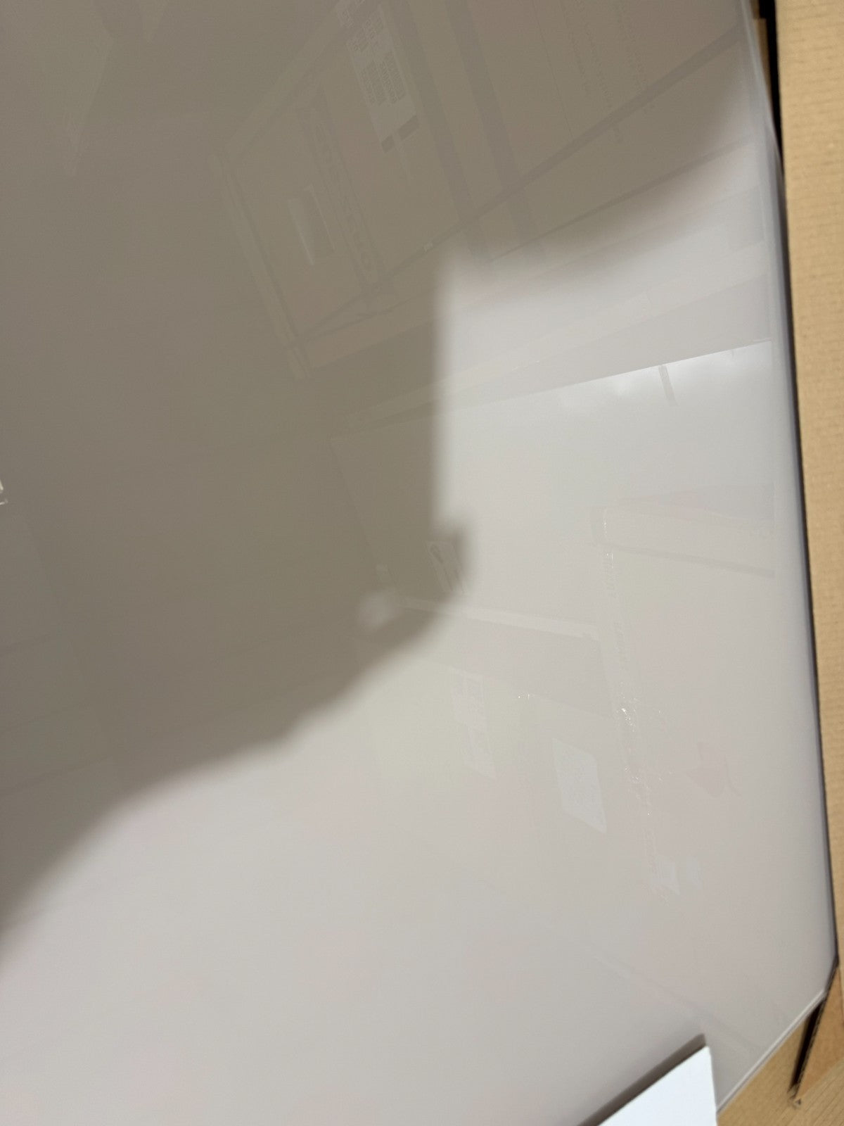 New Kitchen toughen Glass Splashback 600 x 650mm Latte / beige BR2326
