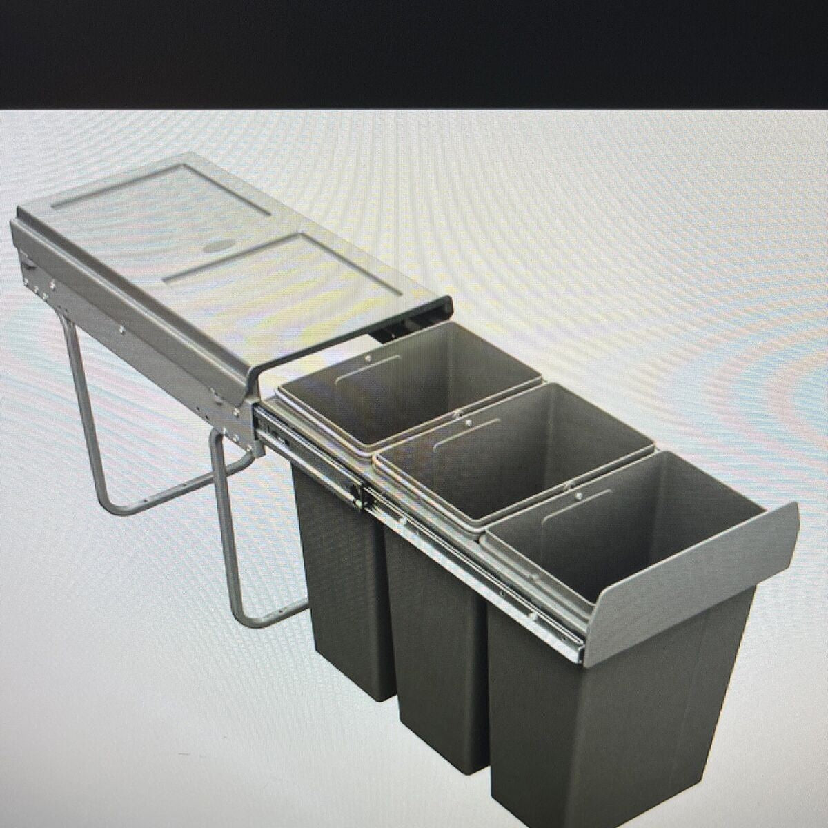New Hafele 503.06.583 Pull Out Waste Rubbish Bin set 3 x 10 litre bins BR636
