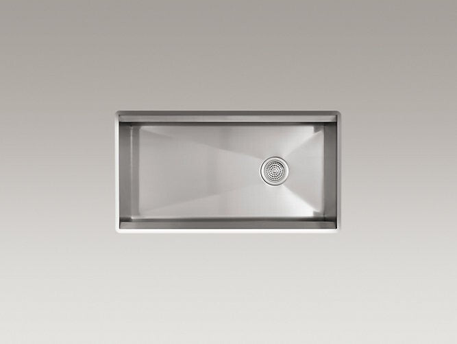 Ex Display Kohler K 3673 8 Degree Large Under mount Kitchen Sink basin BR2202