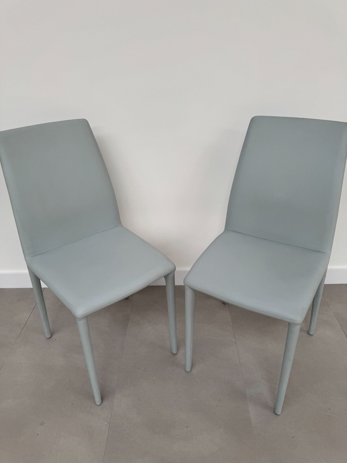 2 x Bonaldo Rest Filly Chairs seats Pale Sky Blue AX015
