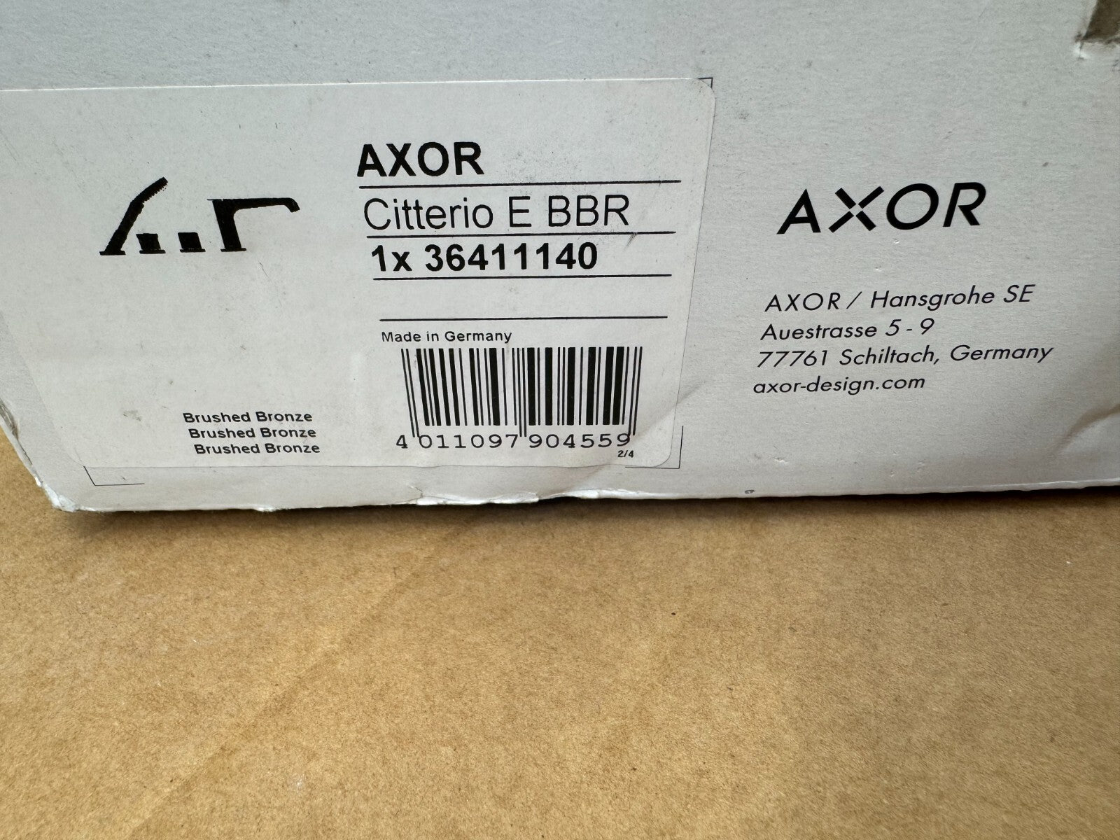 NEW AXOR Hansgrohe 36411140 4 hole bath mixer tap Axor Citterio E BR754