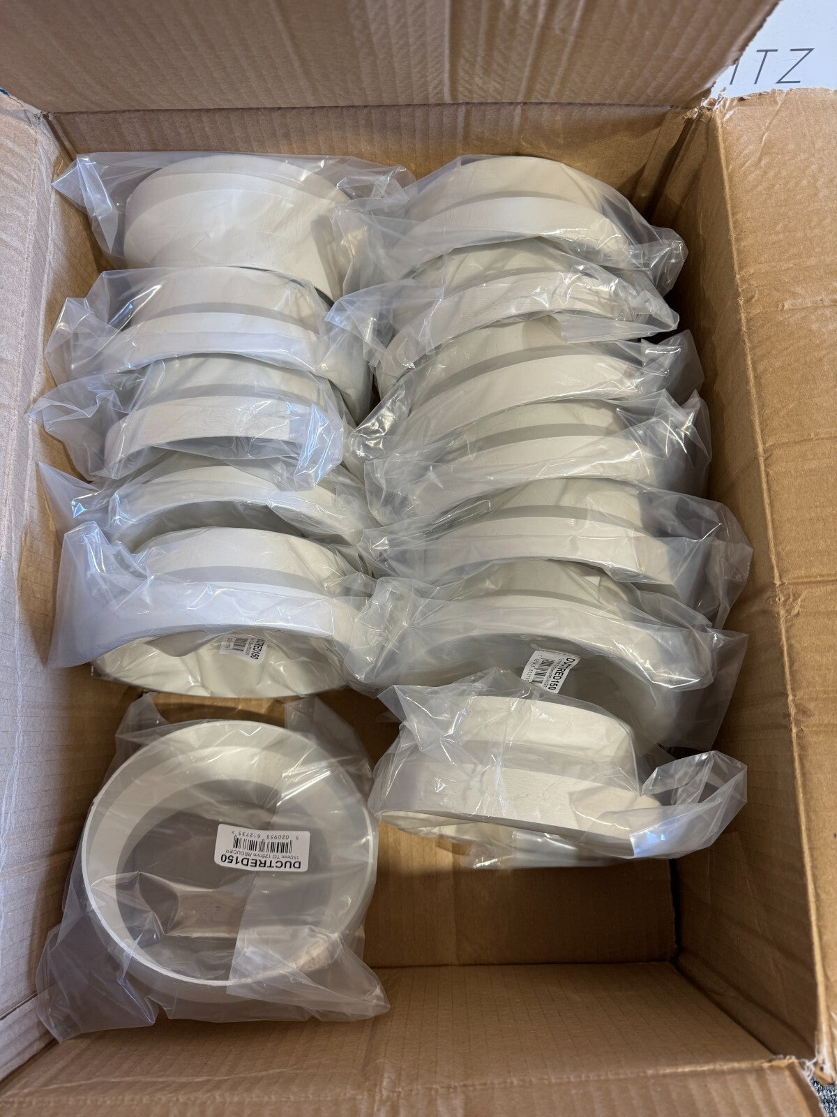 33 x NEW Hafele 565.30.861 150-125mm Circular Duct Reducer 65118 BR796
