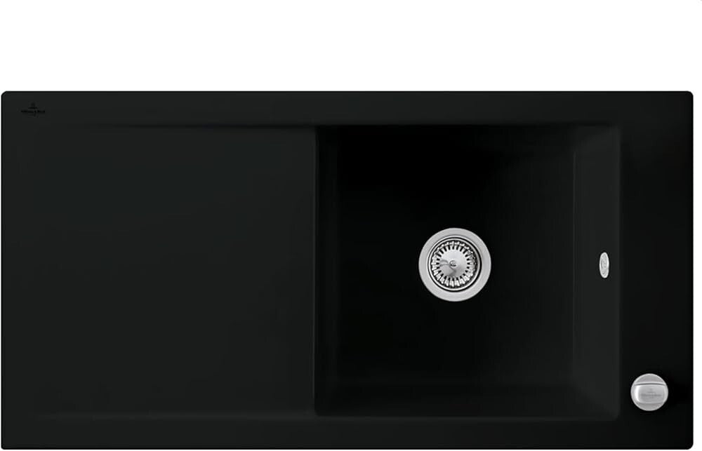 NEW Villeroy & Boch Timeline 60 Black Ceramic Sink Kitchen Bowl Drainer BR880