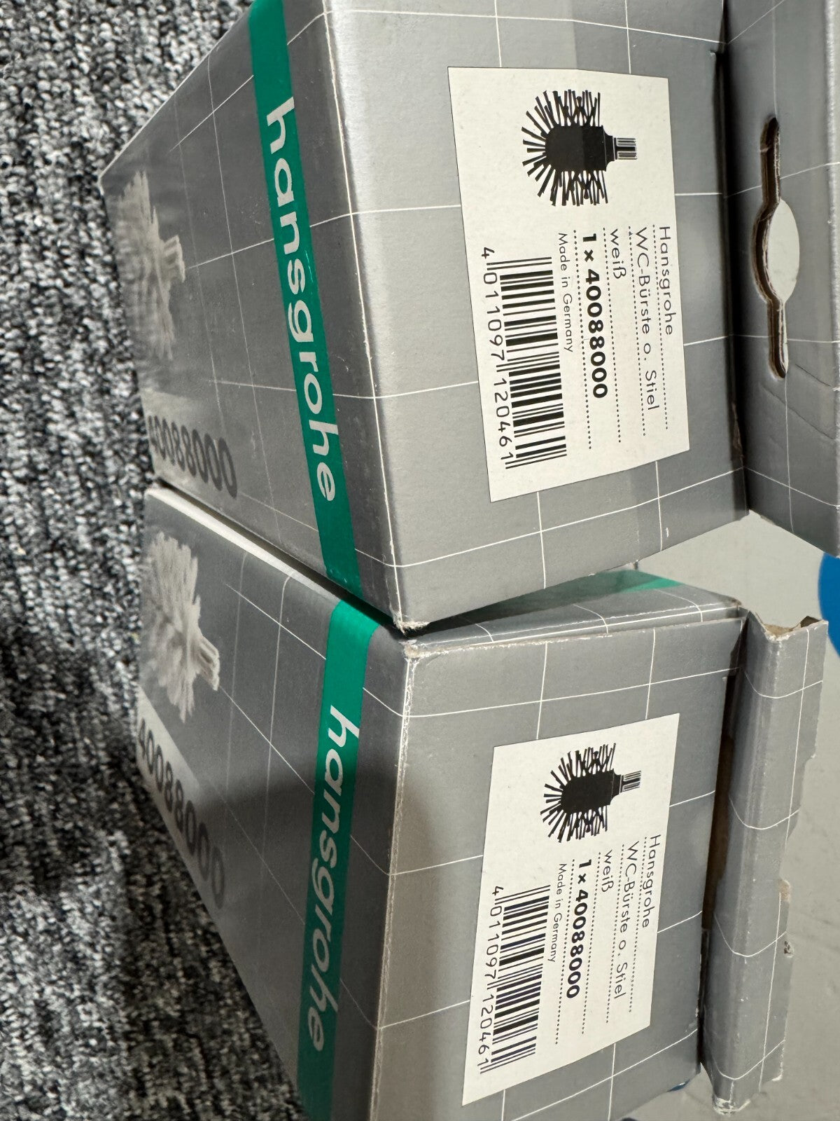 NEW 2 x Hansgrohe Replacement Toilet Brush head white 40088000 BR2146