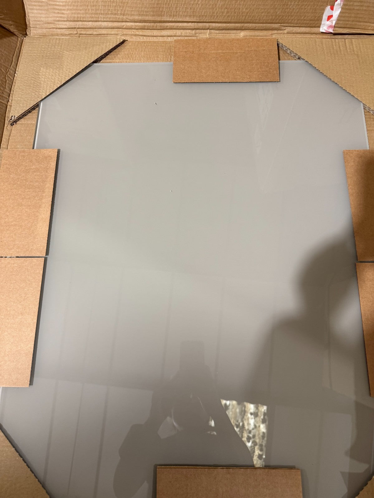 New Kitchen toughen Glass Splashback 600 x 750mm Agate Grey BR2319