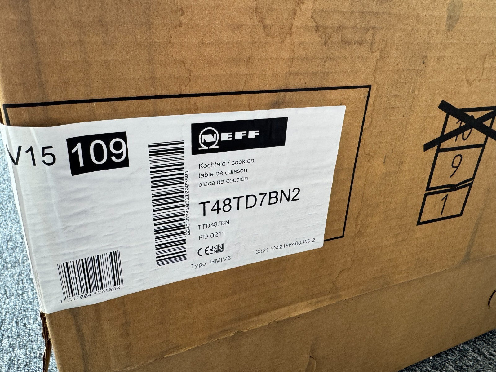 NEW Neff T48TD7BN2 80cm N70 Air Venting Induction Hob Cook top Extractor BR2085